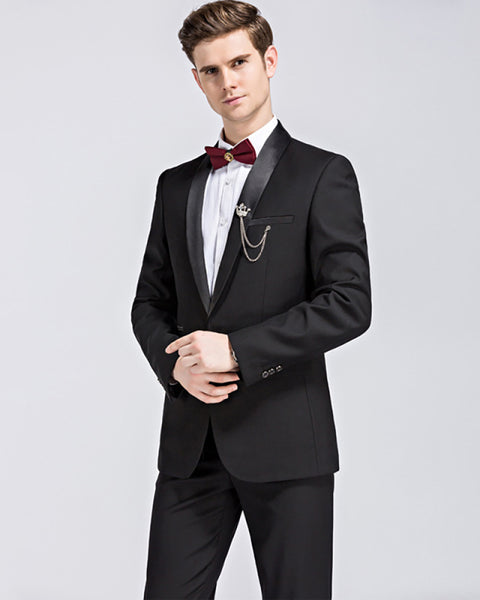 Men's Stylish Lapel Collar Business Suit - Opulent Empire