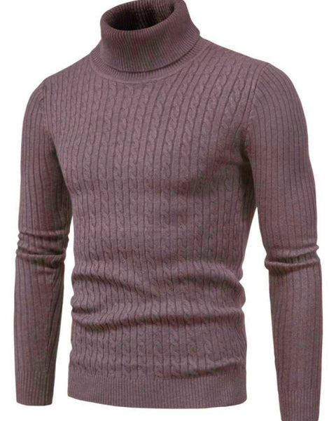 Men's knitted sweater cross-border turtleneck slim fit bottoming sweater