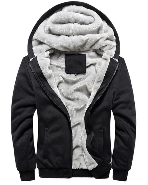 Men's Sweater Hooded Loose Sports Fleece Thickening Men's Coat
