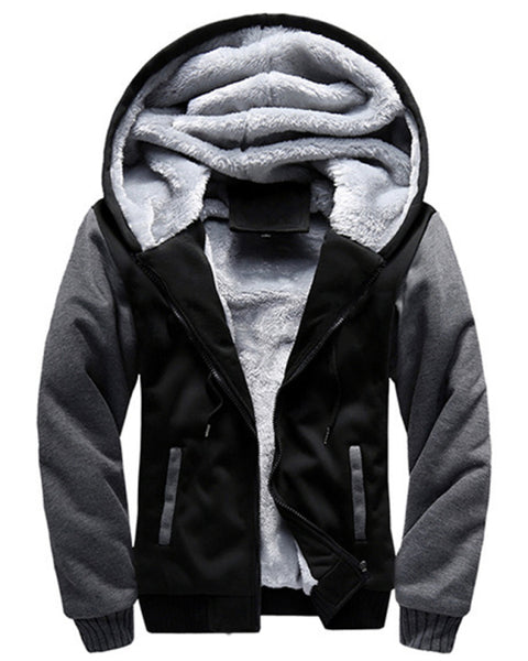 Men's Sweater Hooded Loose Sports Fleece Thickening Men's Coat