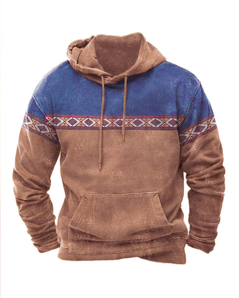Digital printing men's street sports fashion trend hoodie