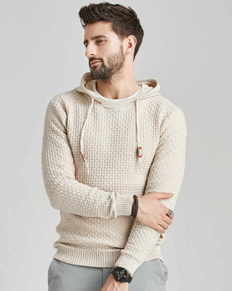 Hooded Pullover Knitwear Sports Casual Men's Sweater