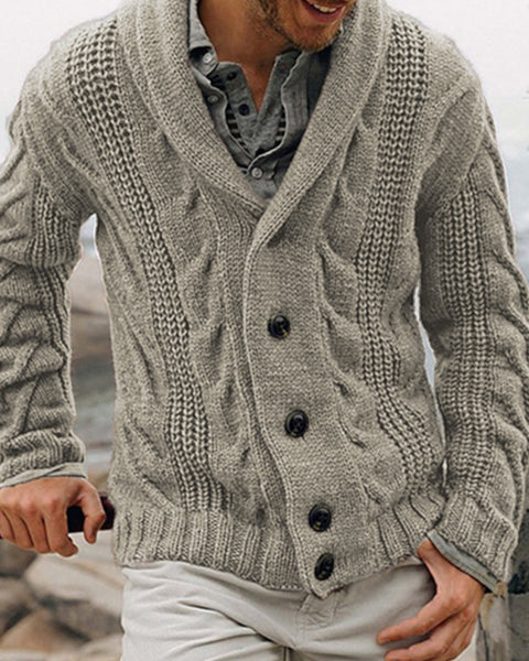 New men's cardigan sweater base sweater large size sweater jacket