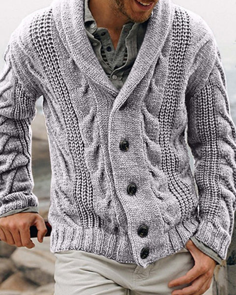 New men's cardigan sweater base sweater large size sweater jacket