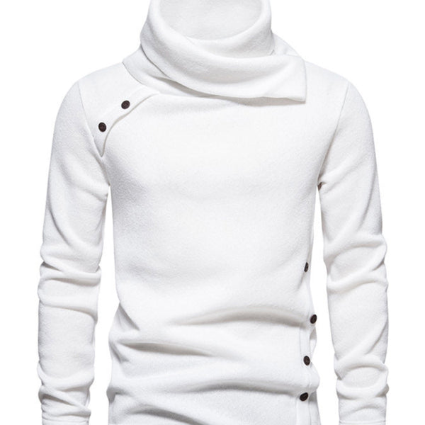 New high collar British style warm casual pile collar top