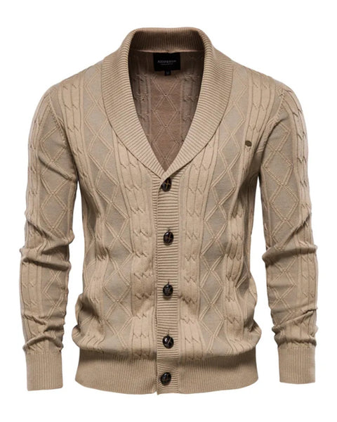 Men's Fashion Self Design Knit Cardigan