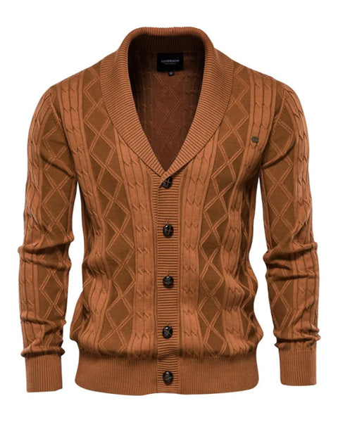 Men's Fashion Self Design Knit Cardigan