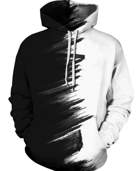 Men's Dropped Shoulder Knit Hoodie with Pocket