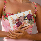 Juliet Flower Clutch Bag - Opulent Empire