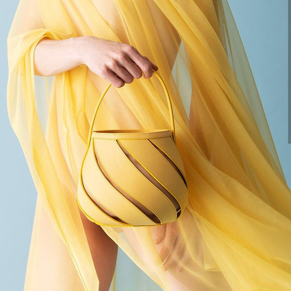 Lantern bag curve hollow-out design fashion simple niche crowdsourcing - Opulent Empire