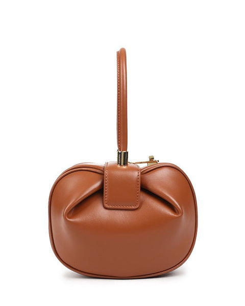 Leather handbags fashion dumplings handbag - Opulent Empire