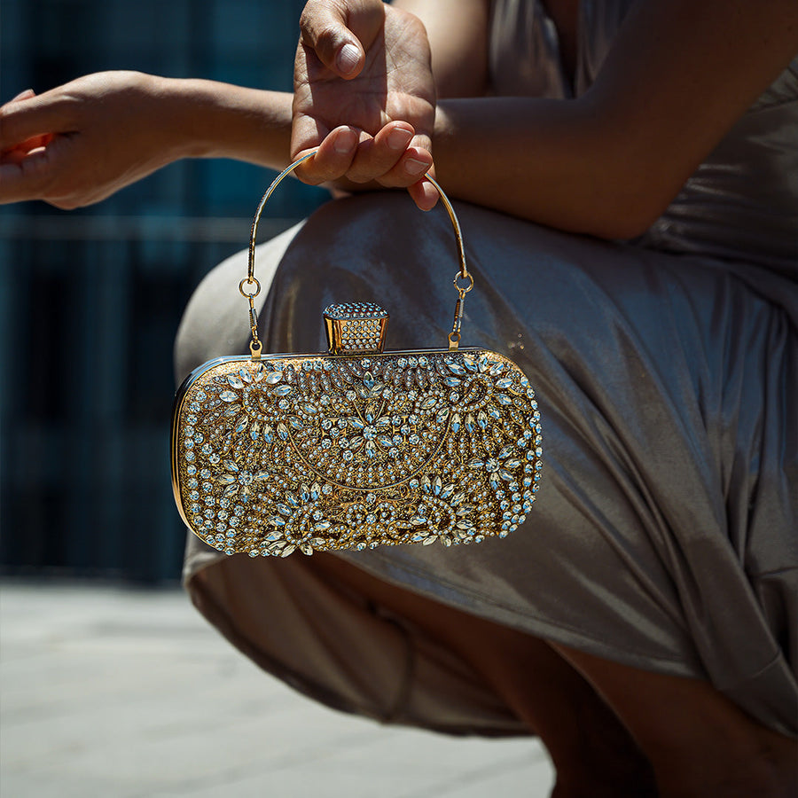 Luxurious Flower Clutch Bag - Opulent Empire
