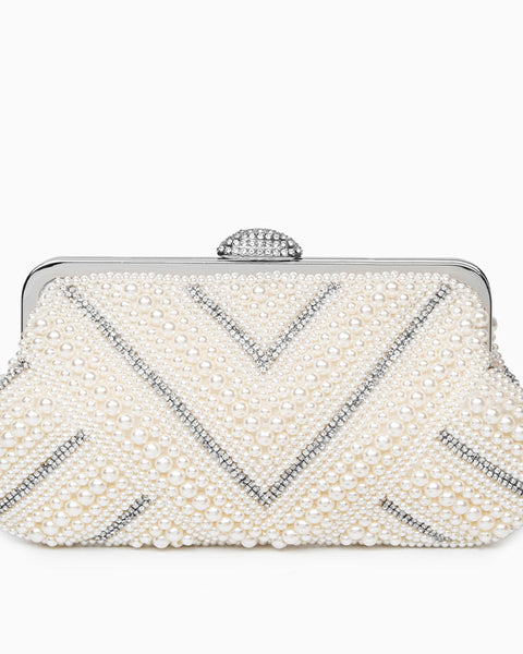 Pristine Pearl Clutch Bag - Opulent Empire