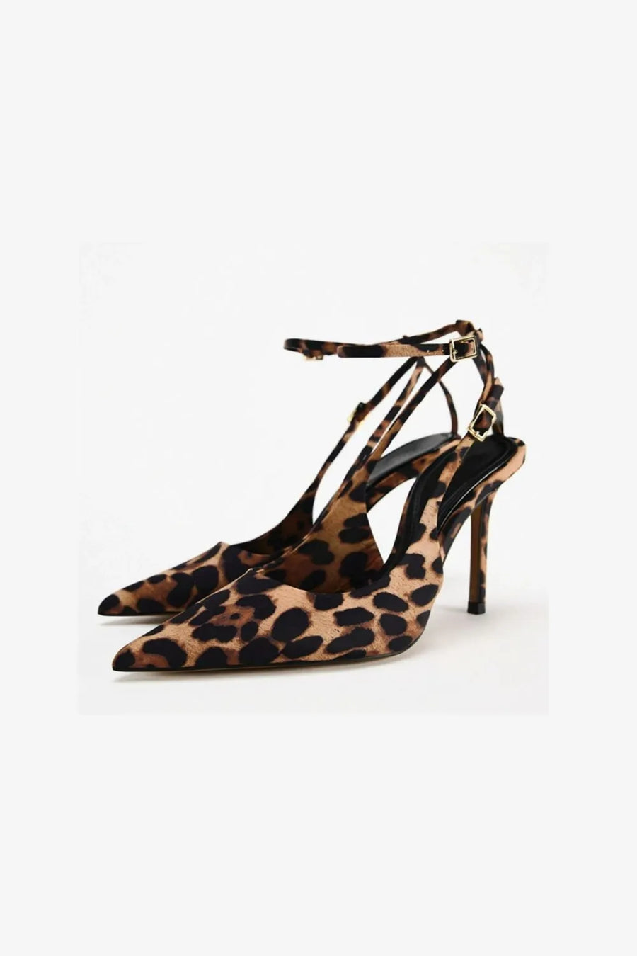 Perrin Venturi — Leopard Point Toe Stiletto Pumps Leopard Fashion Footwear