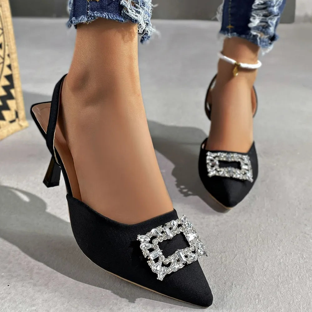 Ellis Sorrento — Point Toe Kitten Heels Pumps Fashion Footwear, alternate view 4