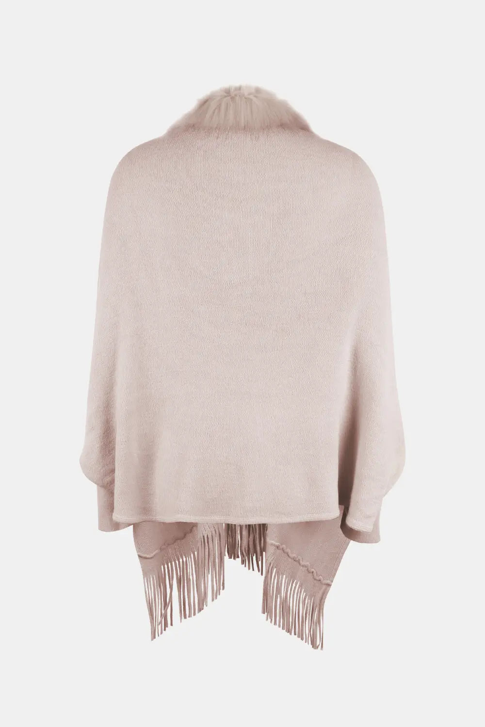 Blaise Versailles — Fringe Open Front Long Sleeve Poncho, alternate view 10