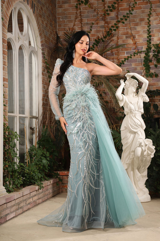 Evening Gown: Style JC1049 - Opulent Empire