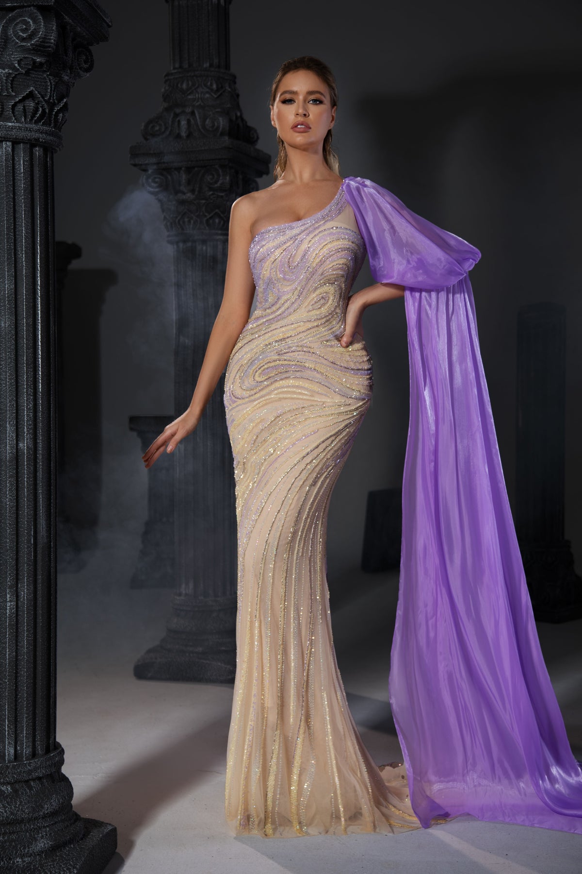 Rosalind Laurent — Evening Gown : Style HM045, alternate view 5