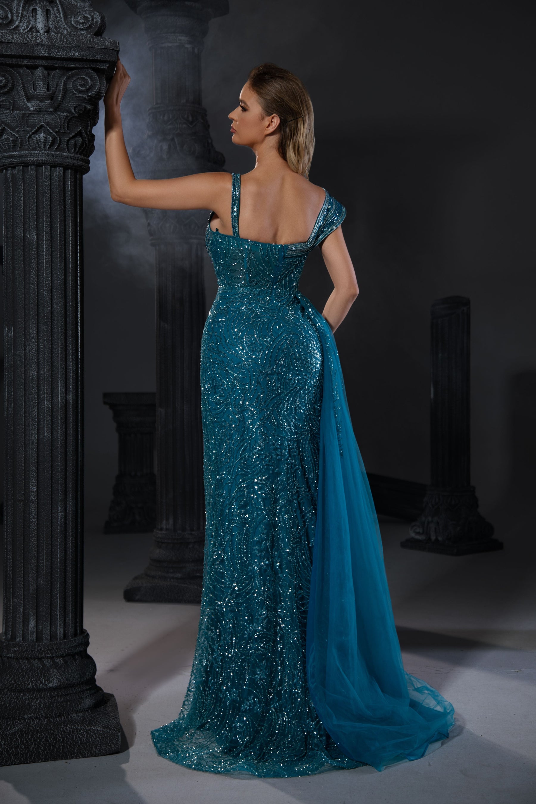 Wisteria Laurent — Evening Gowns: Style 5294 Formal Evening Gown, alternate view 3
