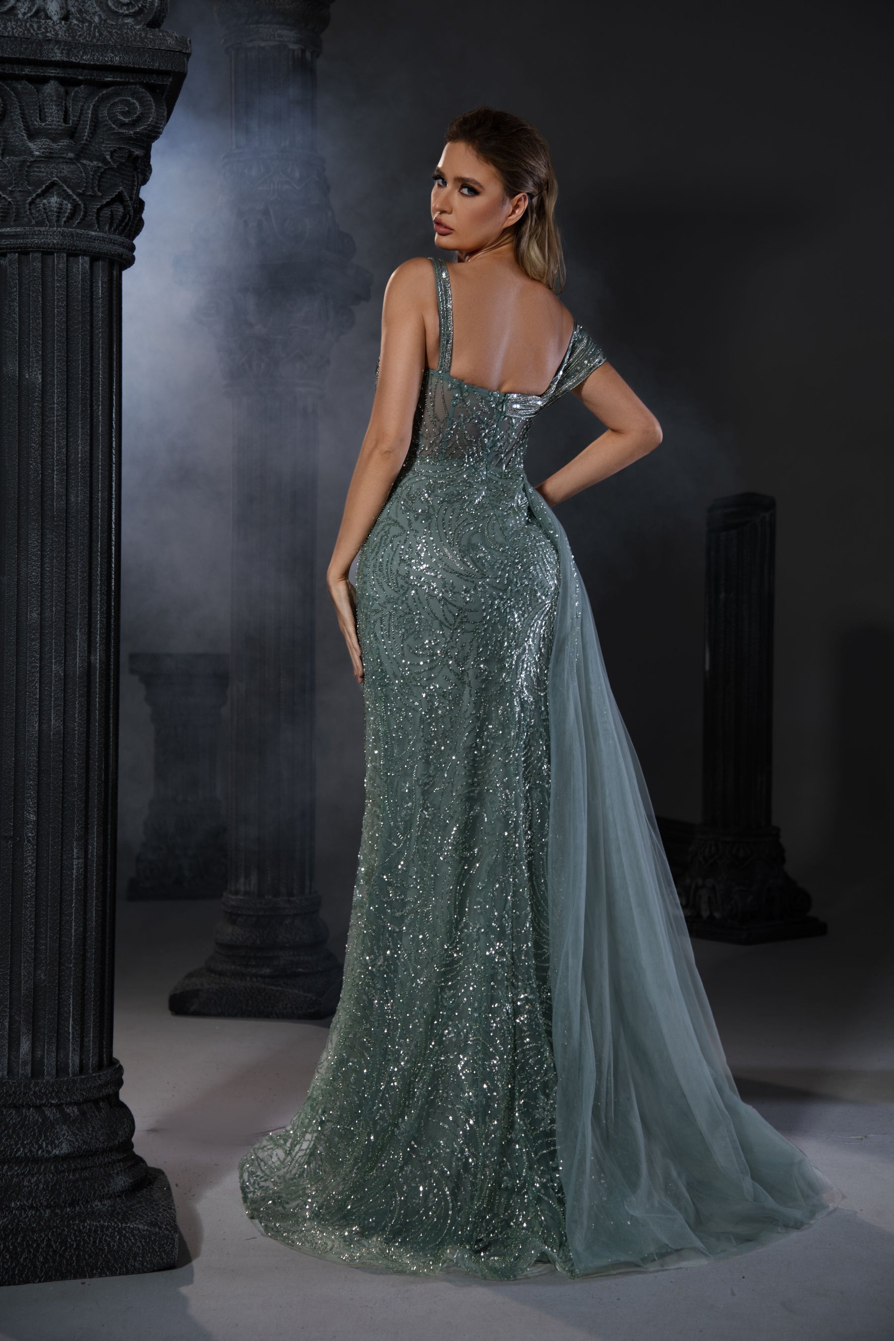 Wisteria Laurent — Evening Gowns: Style 5294 Formal Evening Gown, alternate view 2