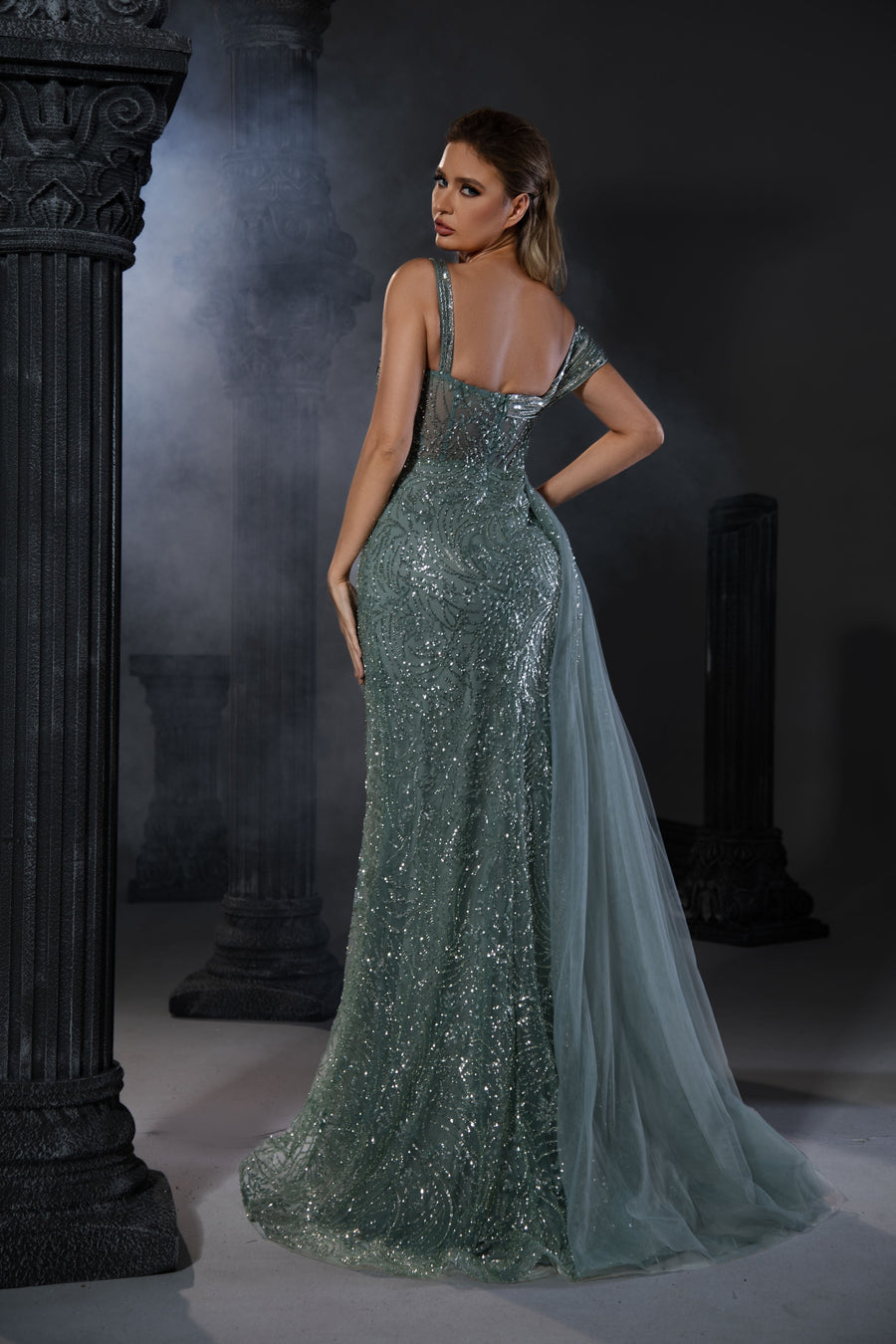 Wisteria Laurent — Evening Gowns: Style 5294 Formal Evening Gown, alternate view 2