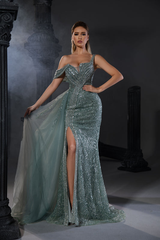 Evening Gowns: Style 5294 - Opulent Empire