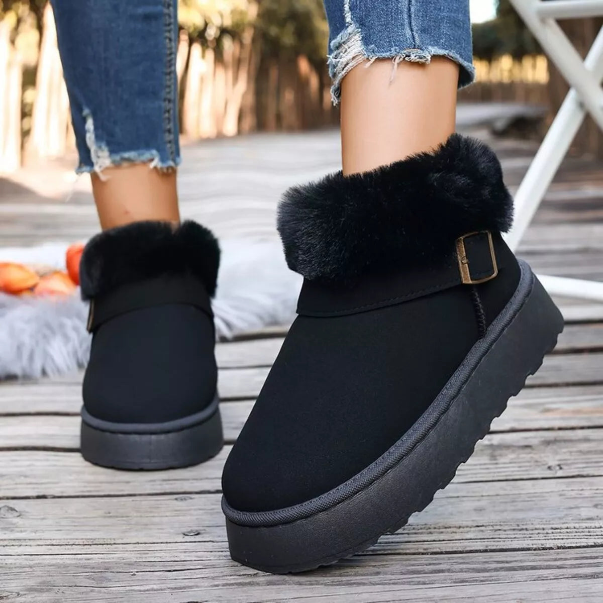 Blaise Fiorenza — Round Toe Platform Boots Fashion Footwear, alternate view 4