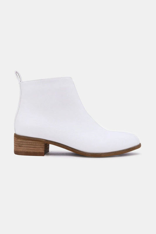 Beast Fashion PU Leather Block Heel Boots - Opulent Empire