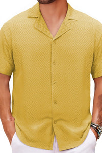 Henrik — Men's Plus Size Button Down Short Sleeve Shirt