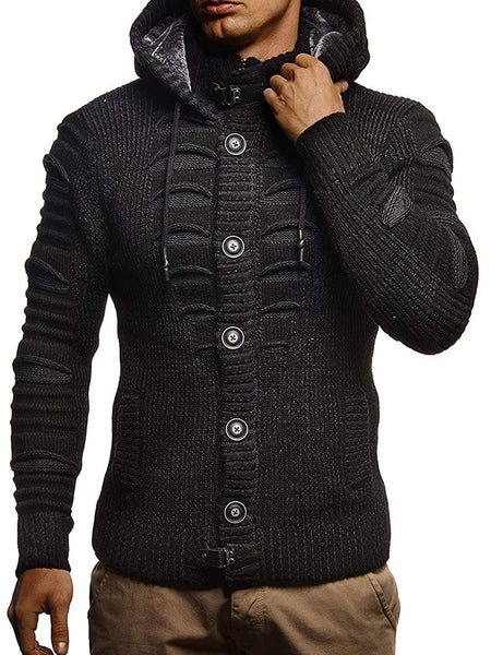 Ashton™ | Sweater - Men's Hooded Knitted Cardigan Jacket