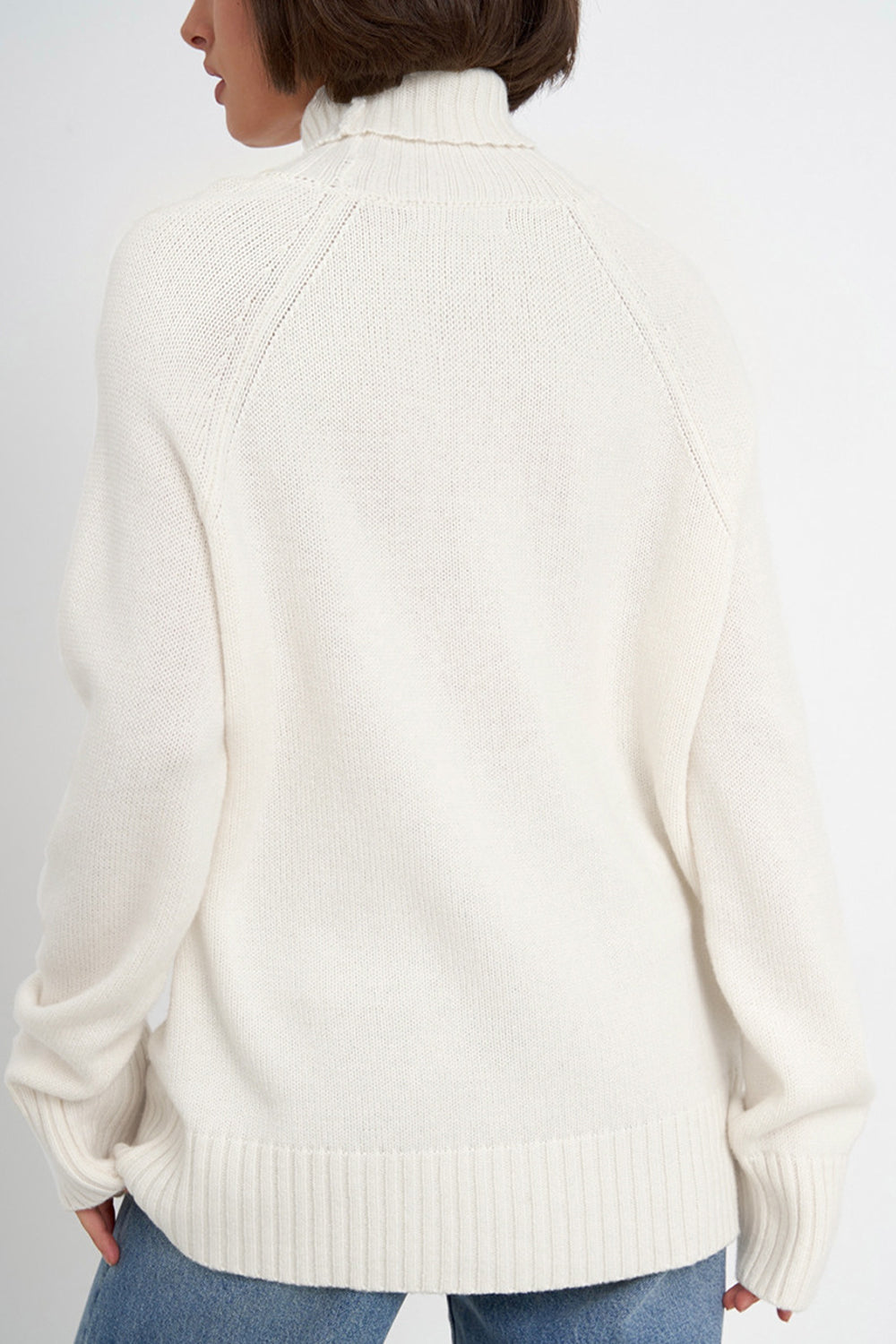 Indigo Moreau — Turtle Neck Raglan Sleeve Sweater, alternate view 13