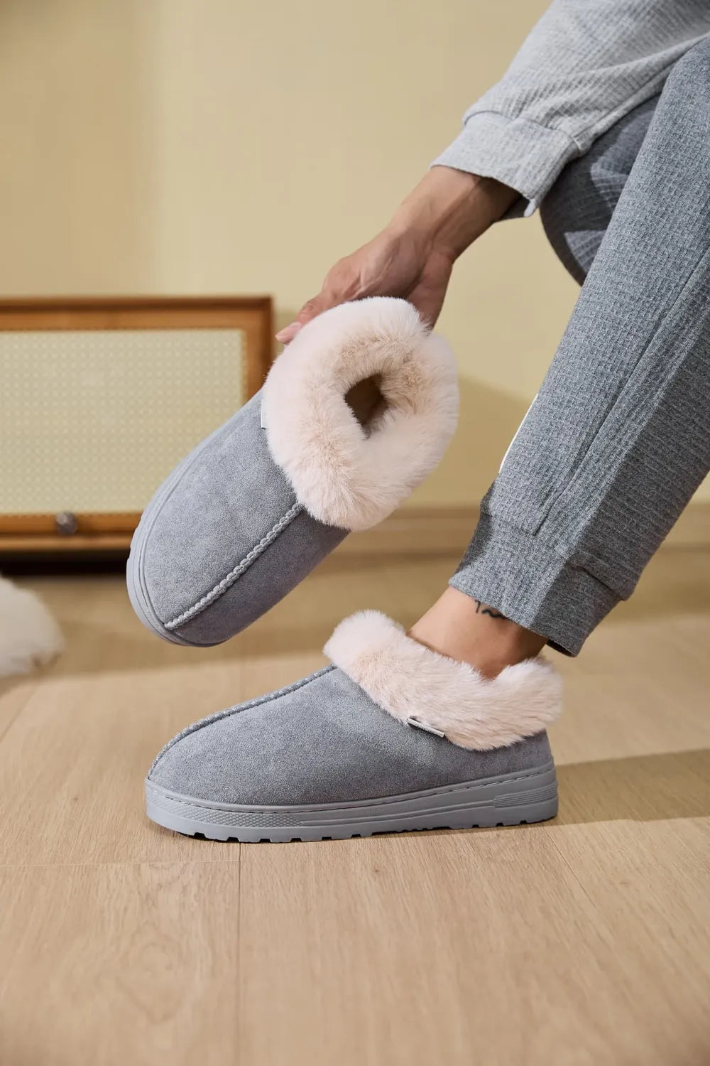 Rain Fiorenza — Faux Fur Round Toe Platform Slippers Fashion Footwear, alternate view 20