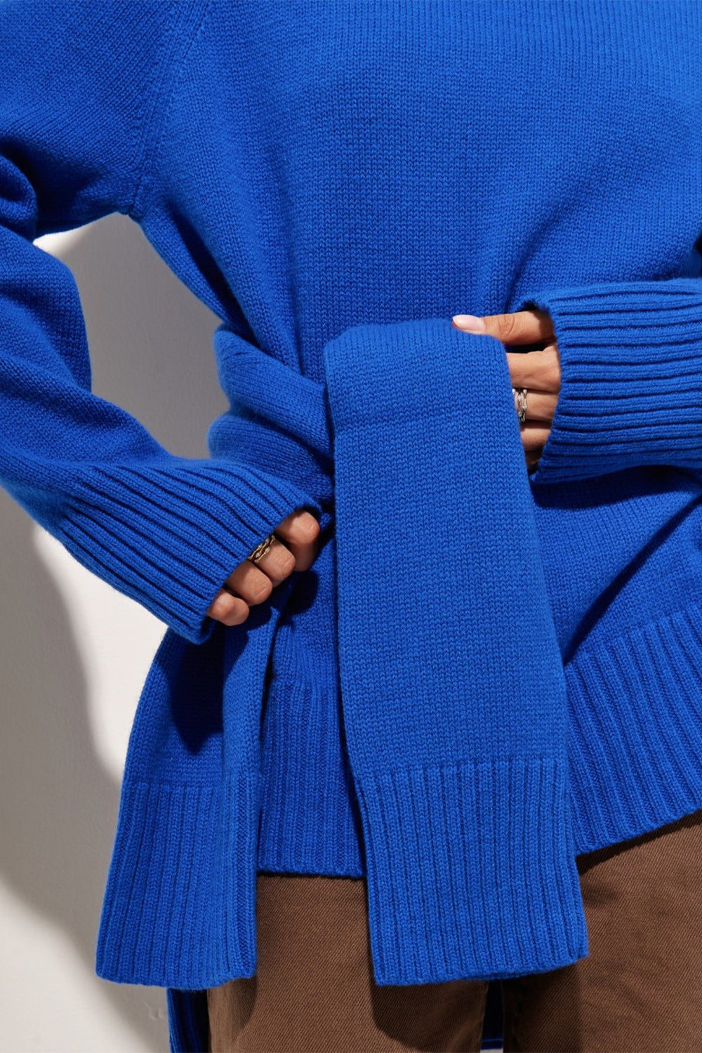 Indigo Moreau — Turtle Neck Raglan Sleeve Sweater, alternate view 9