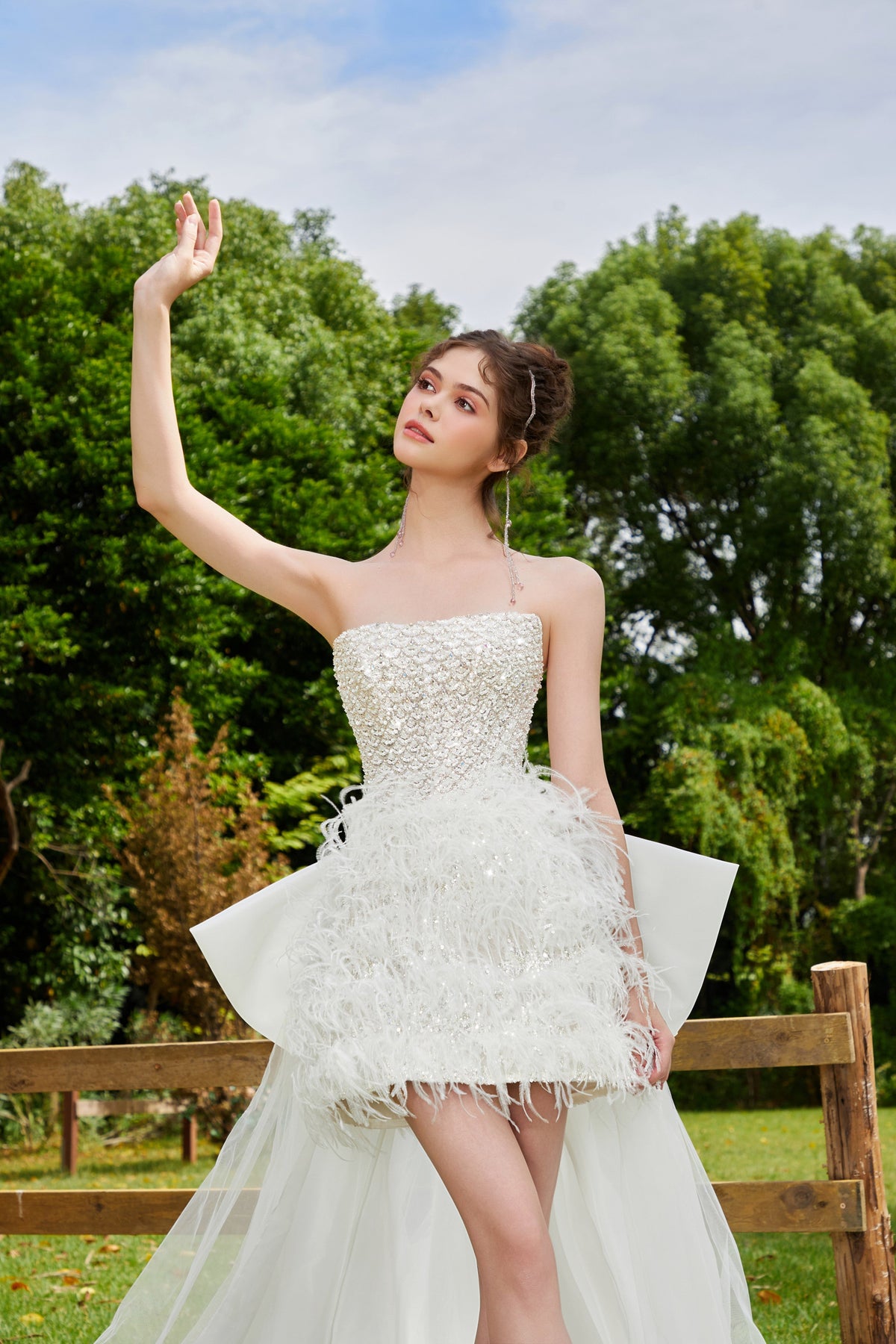 Verena Fontaine — White Women's Occasion Dress, alternate view 4