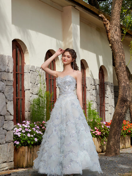 Icy Blossom Gown