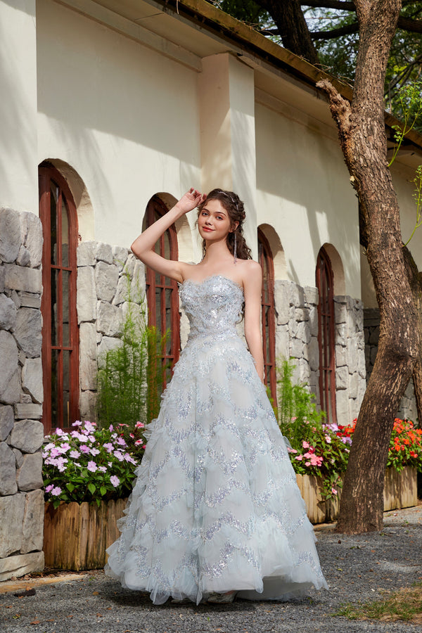 Icy Blossom Gown