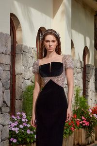 Zinnia Fontaine — Midnight Velvet Empress Gown, alternate view 3