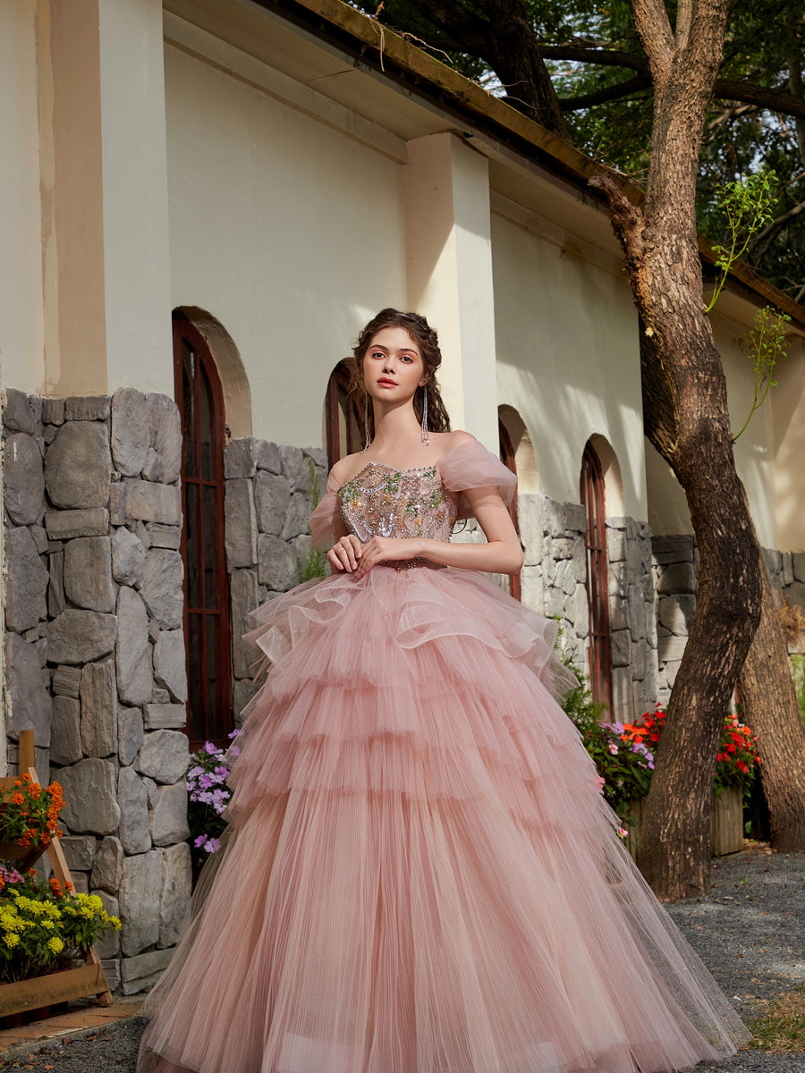 Blush Tulle Reverie Gown