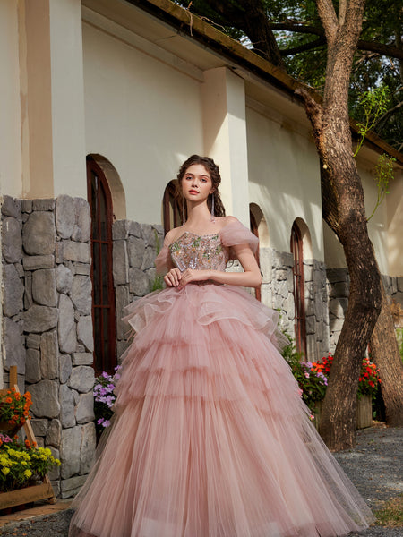Blush Tulle Reverie Gown