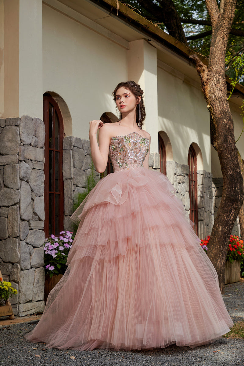 Winona Fontaine — Blush Tulle Reverie Gown
