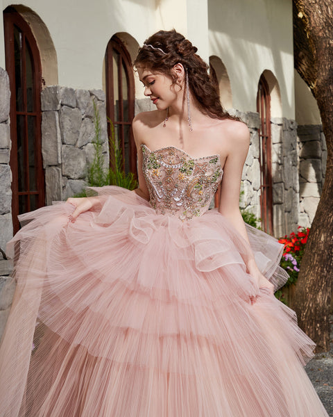 Blush Tulle Reverie Gown