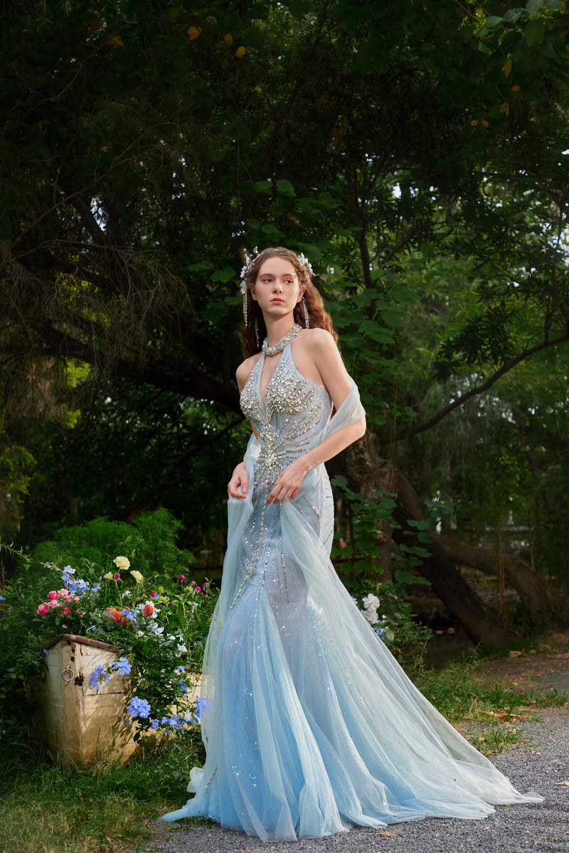 Sienna Fontaine — Blue Women's Occasion Dress