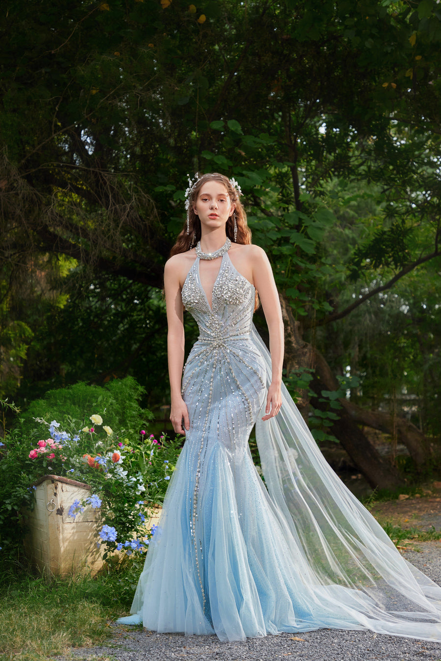Sienna Fontaine — Blue Women's Occasion Dress, alternate view 2