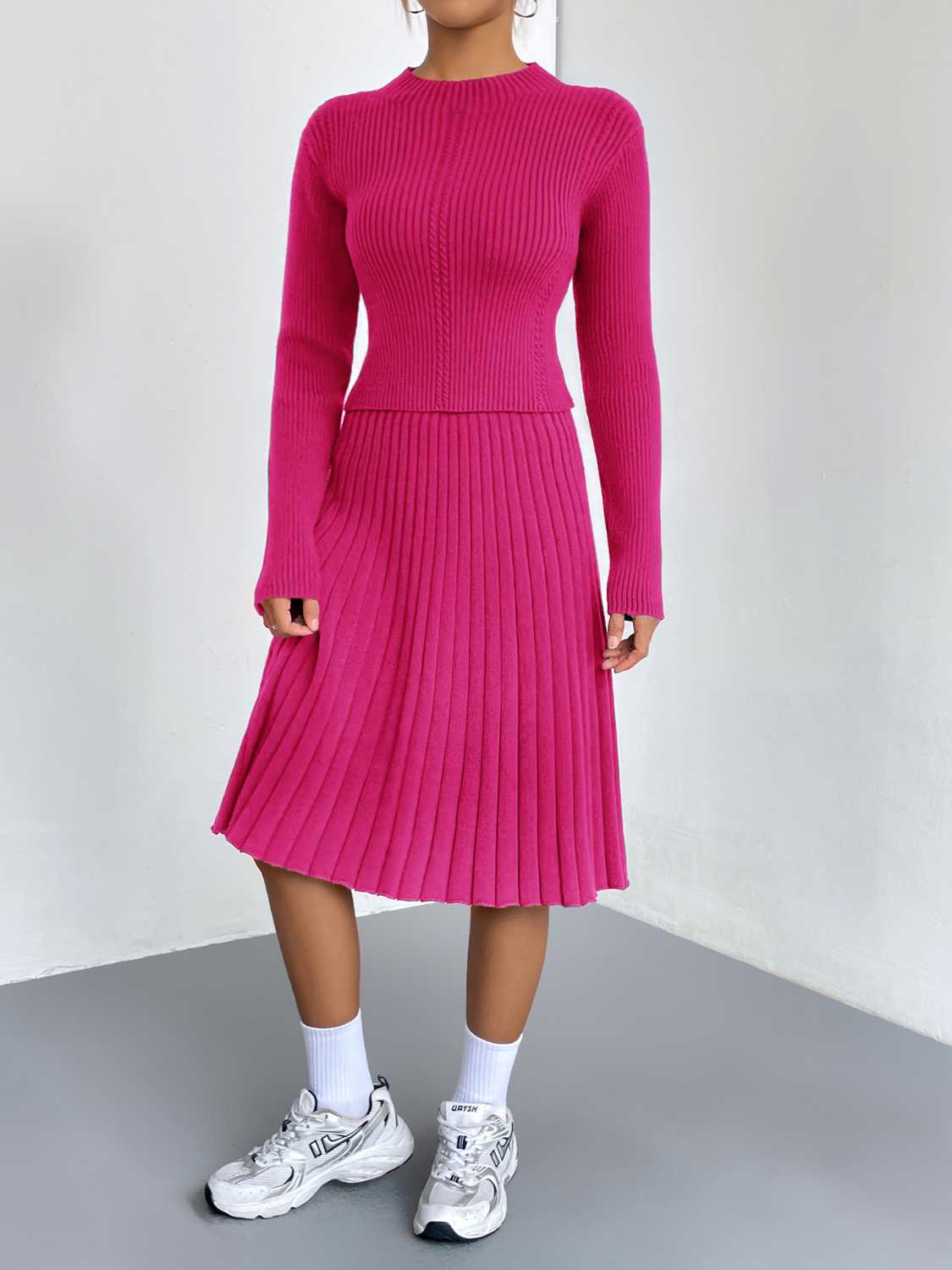Bellamy Rivière — Rib-Knit Sweater and Skirt Set, alternate view 2