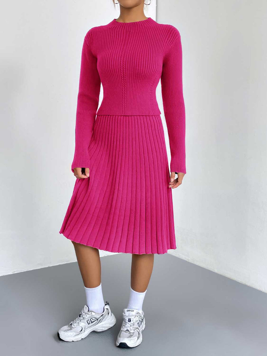 Bellamy Rivière — Rib-Knit Sweater and Skirt Set, alternate view 2
