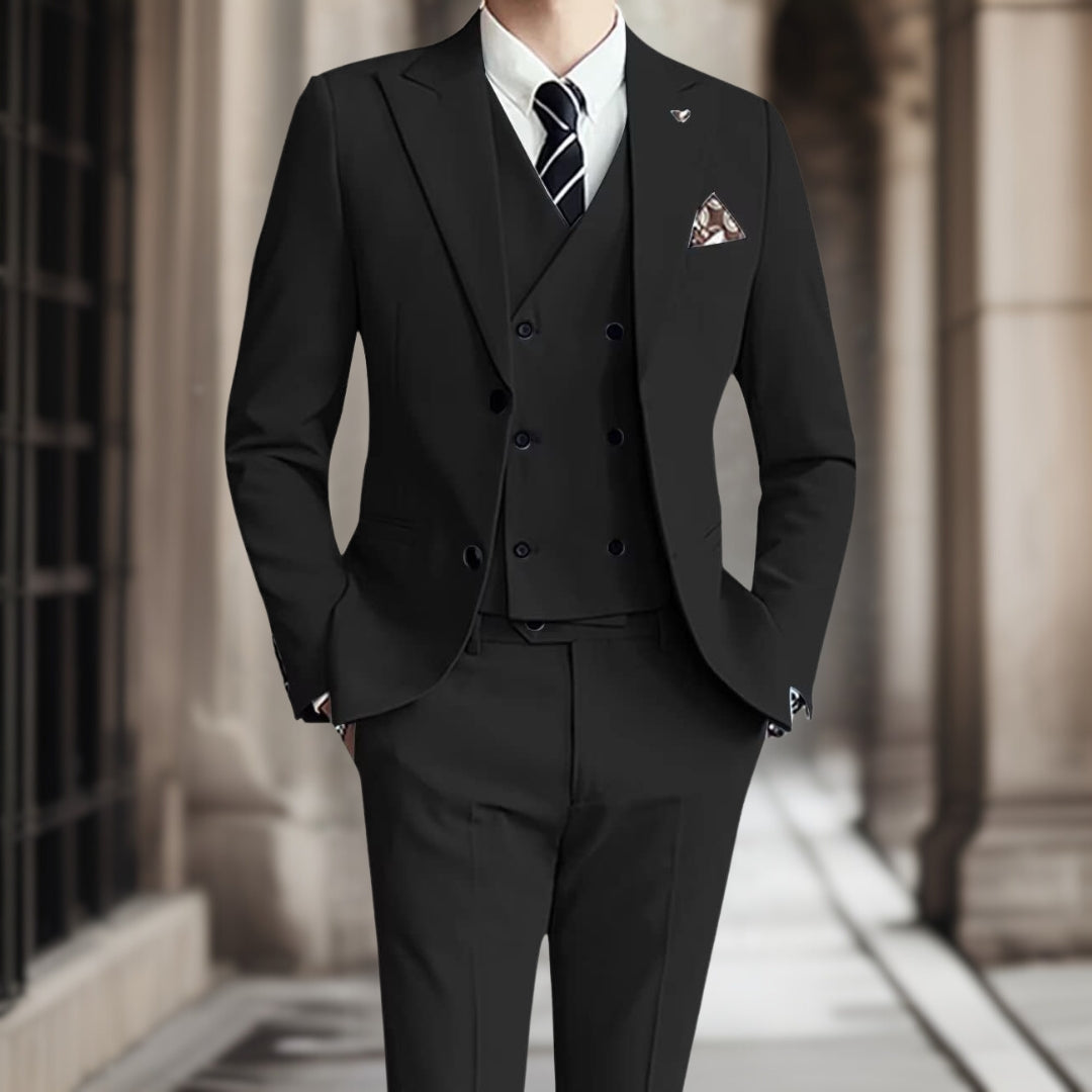 Yannis™ — Elegant Three-Piece Wedding Suit Set