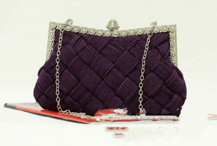 Diamond Bridal Clutch Bag Fold Dress Female Cloth Bag