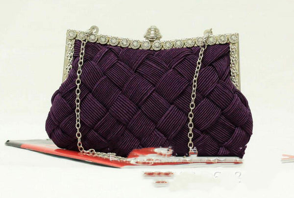 Diamond Bridal Clutch Bag Fold Dress Female Cloth Bag