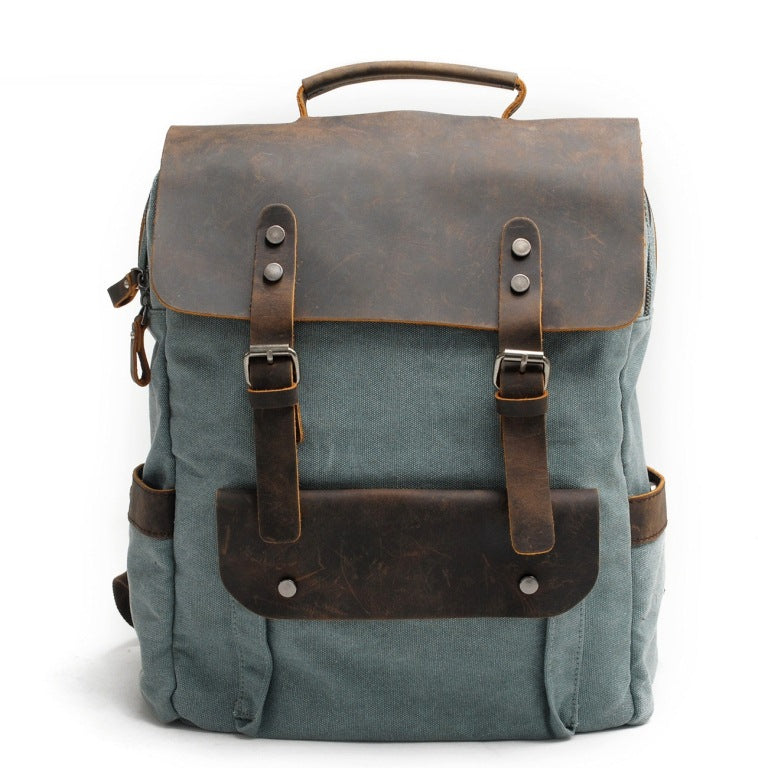 Vintage canvas backpack