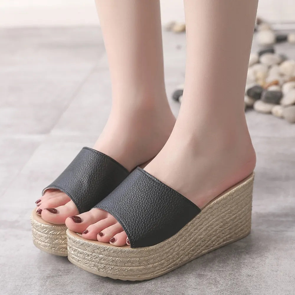 Lake Venturi — PU Leather Open Toe Sandals Fashion Footwear, alternate view 4